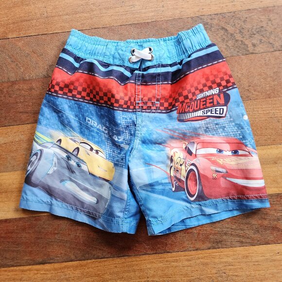 Disney Pixar Cars 3 Kids Swimming Trunks Size 4 - Picture 3 of 9